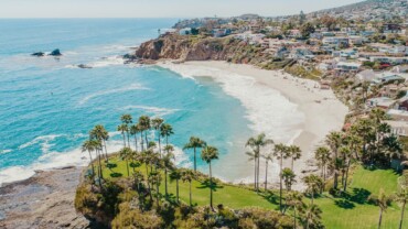 panorama of california beach