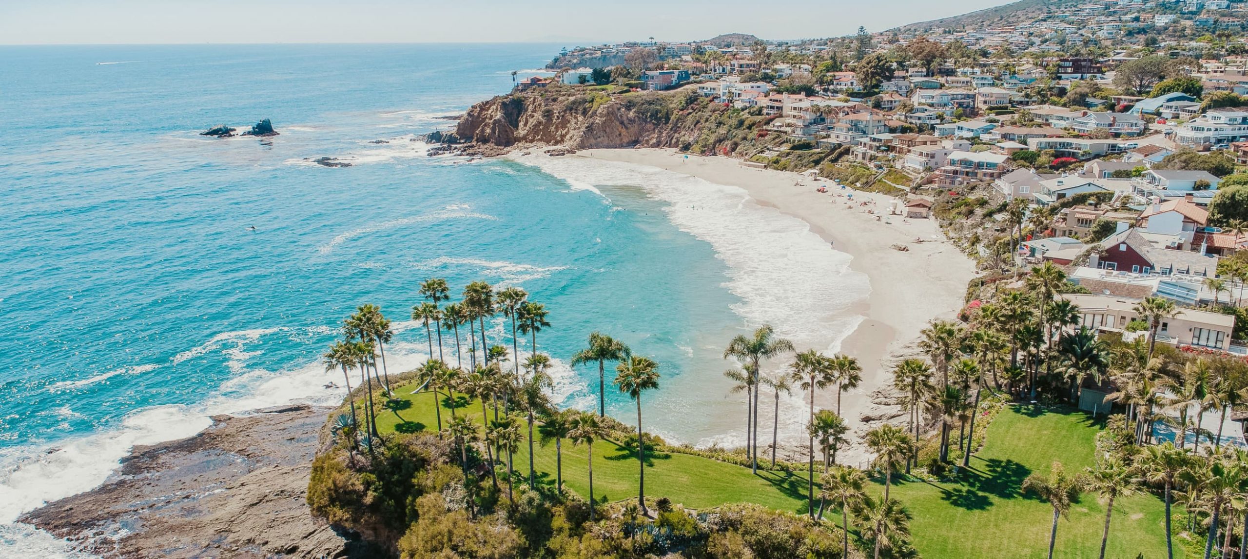 panorama of california beach