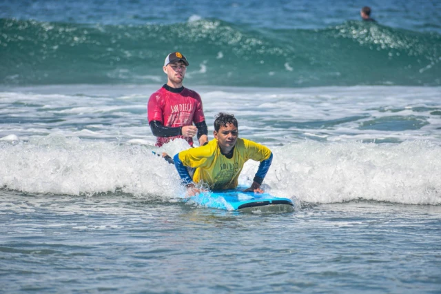 Happy Wednesday! Ready to build your confidence? Our instructors are here to help one wave at a time. Click the link in our bio to schedule your surf lessons today. Locations in Ocean Beach and Pacific Beach! 

#summer #surfcamplife #summervibes☀️ #surflesson #lesson